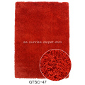 Elastic &amp; Polyester Silk Shaggy Carpet